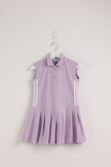 Sleeveless Polo Purple Dress