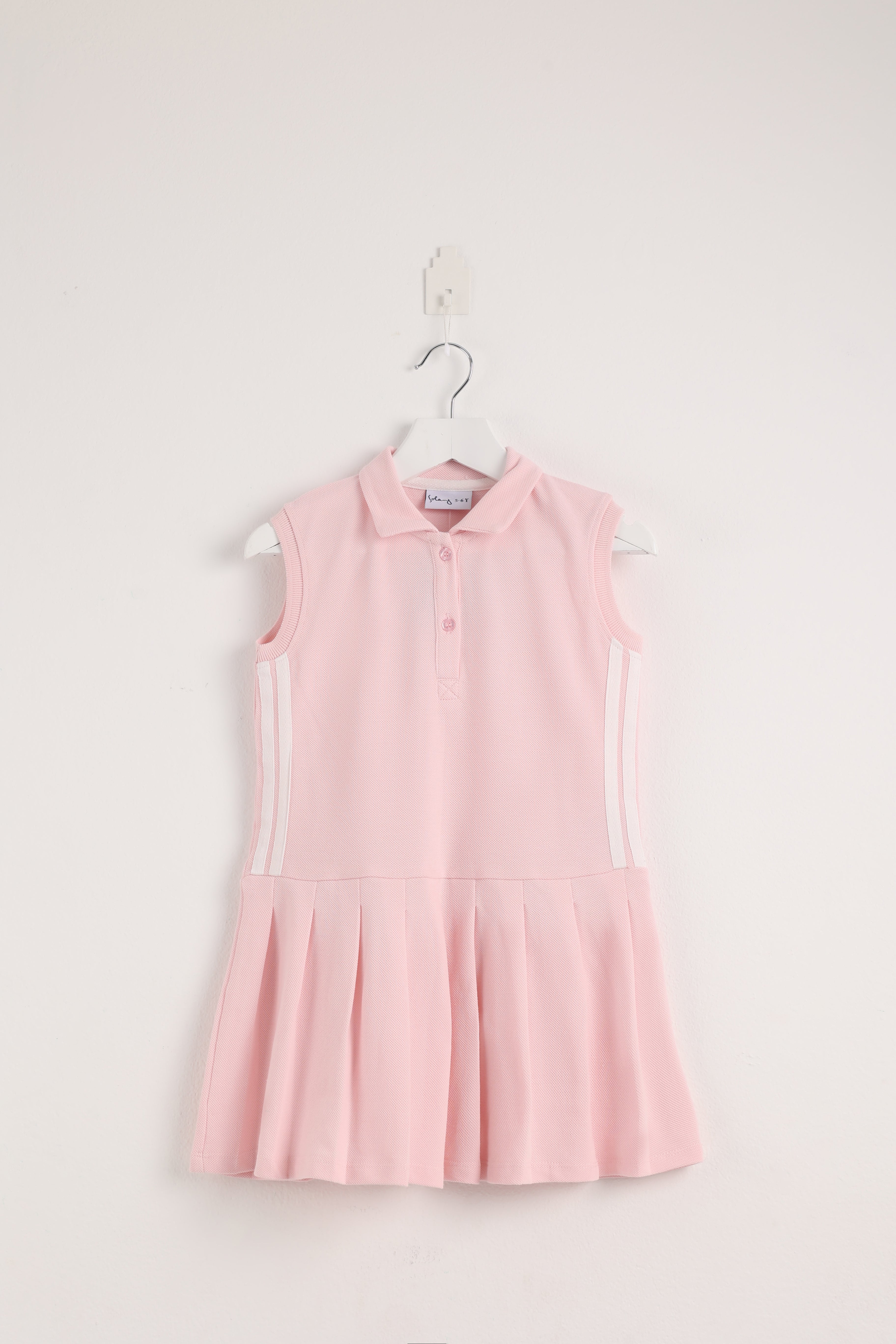Sleeveless Polo Pink Dress