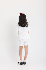 Embroidered White set