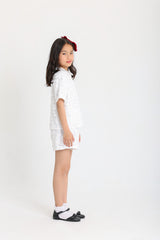 Embroidered White set