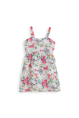 Flory Back Bowed Dress