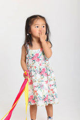 Flory Back Bowed Dress
