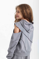 Cold Shoulder Cotton Gray Set