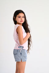 Loose Cut T-shirt - Pink