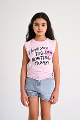 Loose Cut T-shirt - Pink