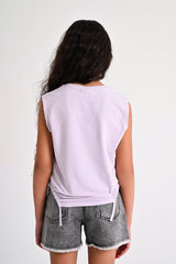 Loose Cut T-shirt - Purple