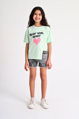 High-low Heart T-shirt - Pistage