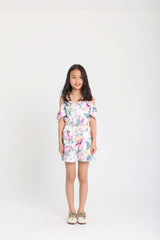 Off-Shoulder Flory Jaumsuit