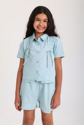 Bow Frill Woven Set - Pistage