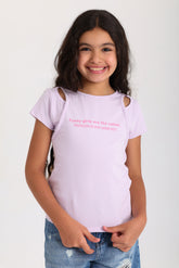 Cut-Out T-shirt - Purple