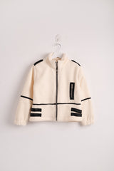 Fur with Leather Pockets Jackets