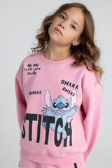 STITCH Set Left Behind  Hot Pink PJ