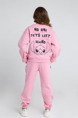 STITCH Set Left Behind  Hot Pink PJ