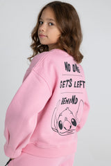 STITCH Set Left Behind  Hot Pink PJ