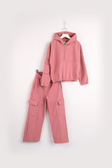 Soft Polar Track Suit Girls Set