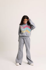Flared Sweatpants Gray Pajama