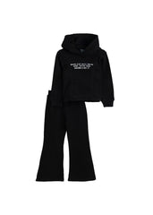 Trendy Spring Plain Black Set