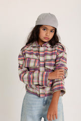 Soft Check Cropped Jacket