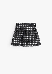 Classic Plaid Skirt - Black