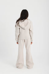 Wrap-Front & Flared Set -Beige