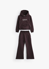 Curved Top & Flared Pants PJ - Purple