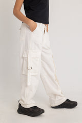Baggy Cargo White Jeans