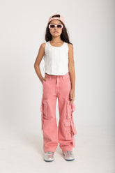 Girls Baggie Gabardine Pant
