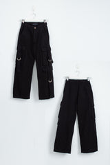 Baggy Cargo Black Jeans