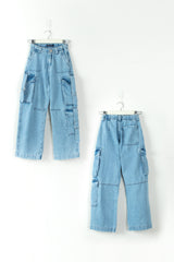 Light Jeans Girls Baggie Pants