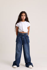 Big Pockets Dark Jeans