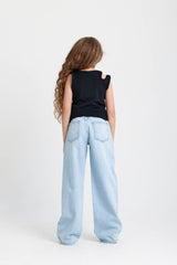Wide Leg Light Jeans