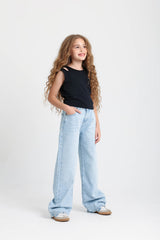 Wide Leg Light Jeans