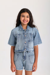 Denim Co-ord Set - Light Blue