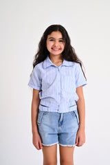 Shirt Like Top Light Blue