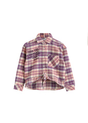 Buttom-Down Winter Purple Shirt