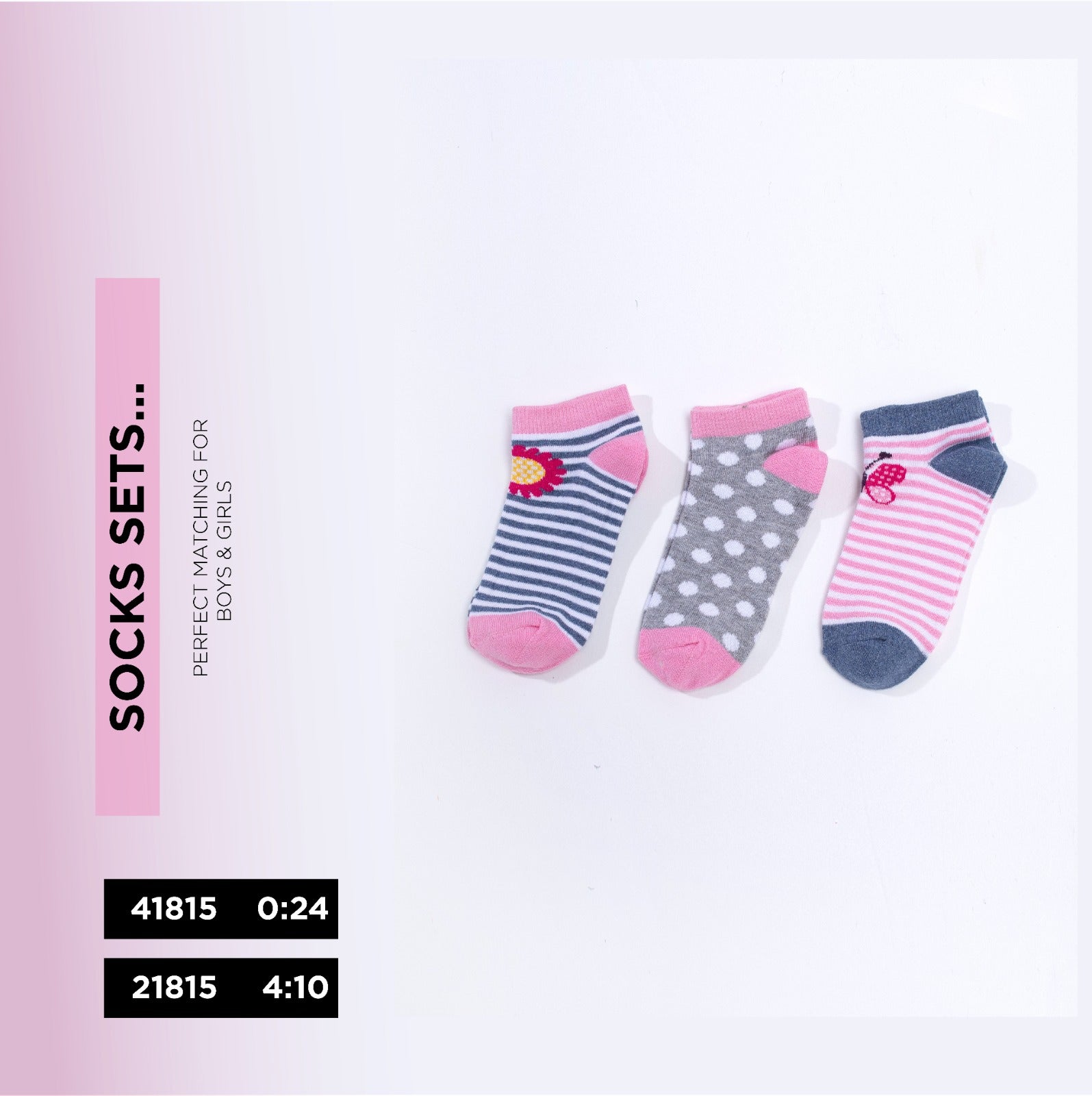 Kids Cotton Ankle Socks Pack of 3 – Stripes, Dots, Fun Prints