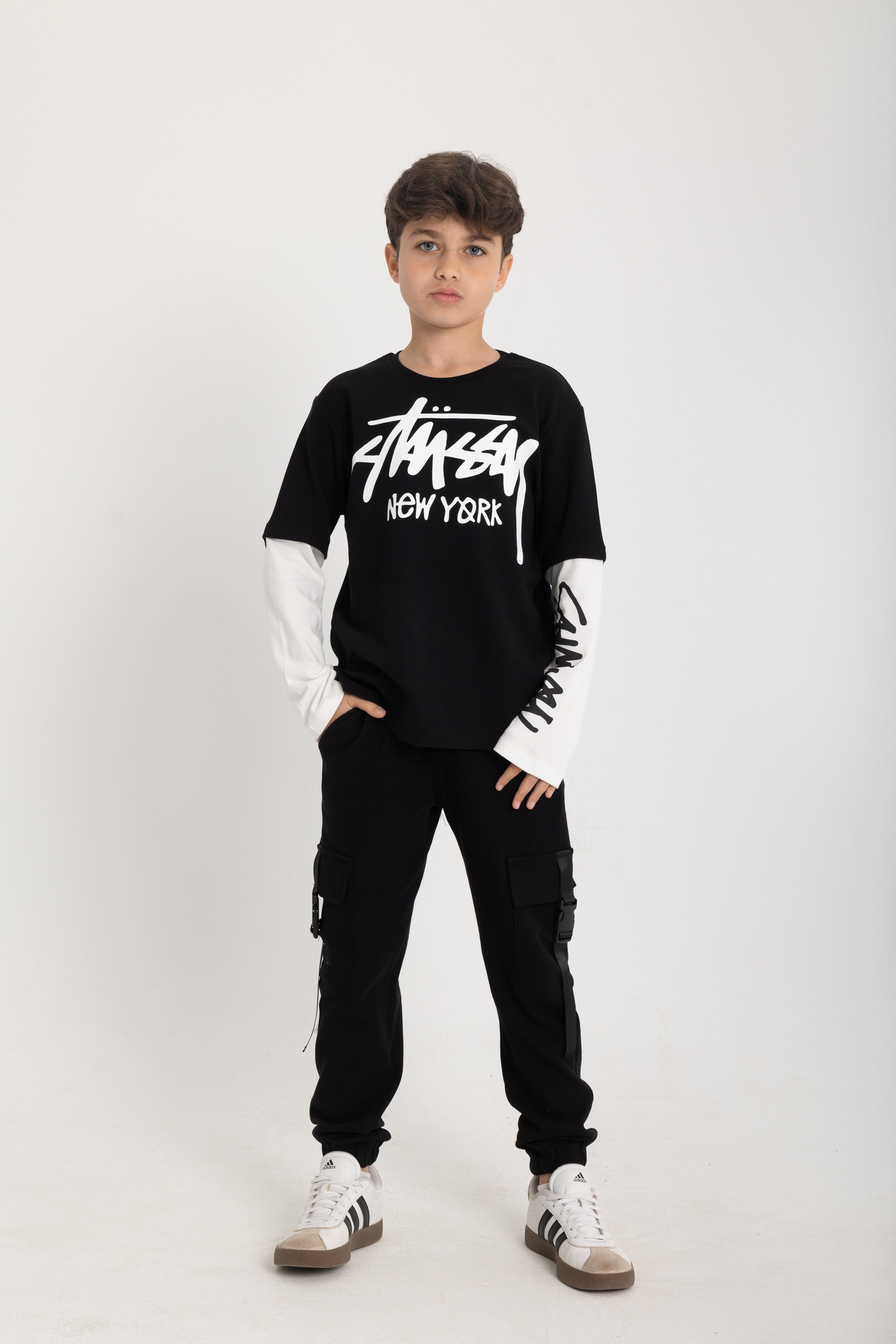 Trendy Layered Sleeve Set