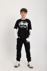 Trendy Layered Sleeve Set