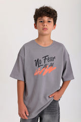 Fear No One T-shirt - Gray