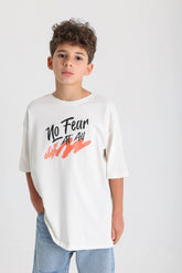 Fear No One T-shirt - Offwhite