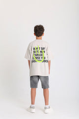Never Say No T-shirt - Beige