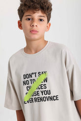 Never Say No T-shirt - Beige