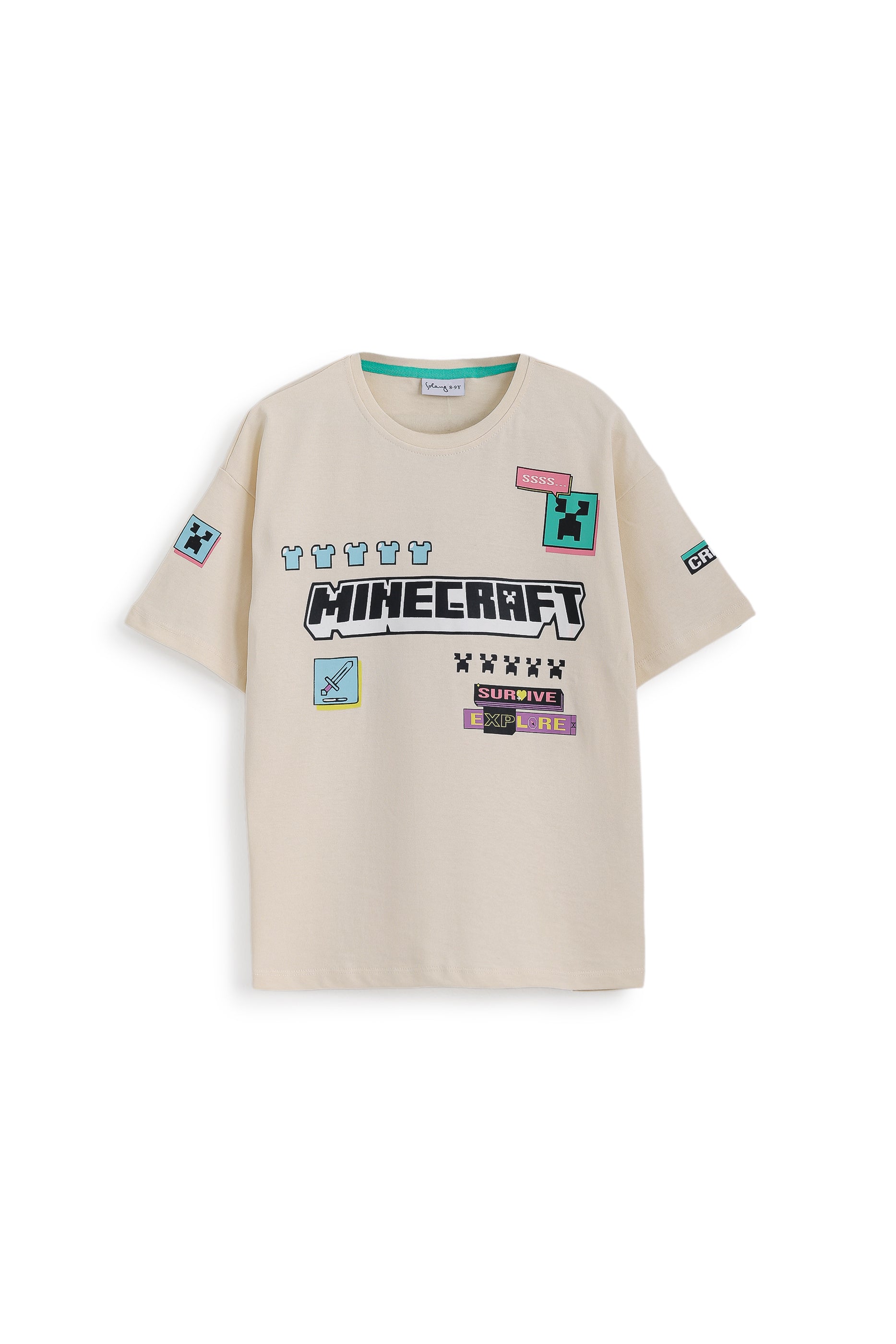 Minecraft T-shirt - Beige