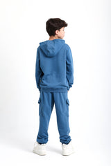 Cozy Spring Cotton Indigo Tracksuit