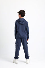 Cozy Spring Cotton Indigo Tracksuit