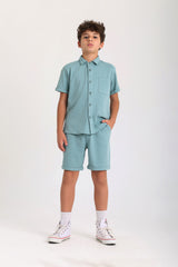 Soft Cotton Co-ord Set - Mint