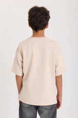 Enjoy Your Life T-shirt- Beige