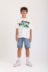 Enjoy Your Life T-shirt - Offwhite