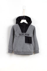 Leathered Cap Sweetshirt