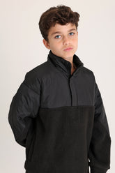 High Pile Black Sweetshirt